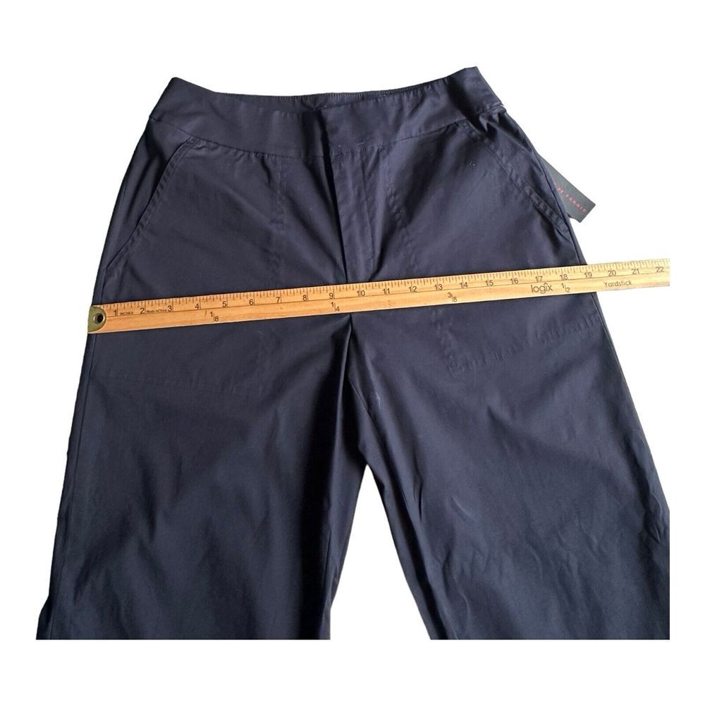 Ralph Lauren‎ Black Label Stretch Roll Up Legs Cotton Pants Black Size 4 - Picture 13 of 13